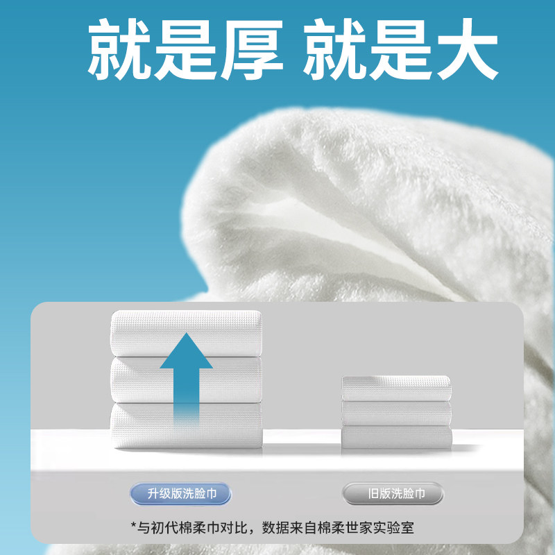 棉柔世家棉柔巾洗脸巾一次性纯洗面巾女加厚专用擦脸巾婴儿洁面巾