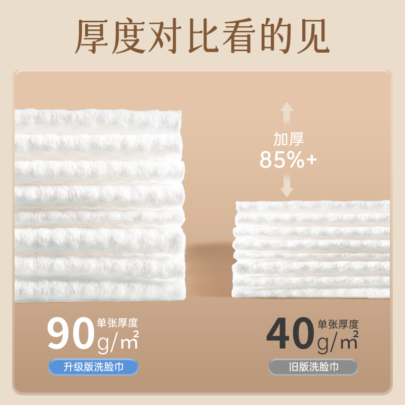 棉柔世家洗脸巾悬挂抽取式小熊洗脸柔巾卸妆擦洗大包家庭装洁面巾