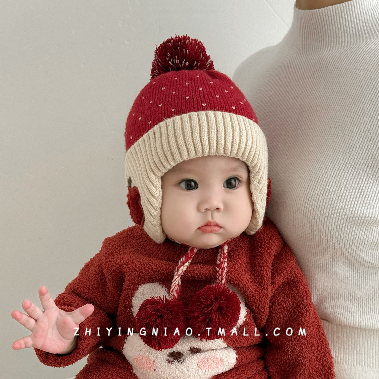婴儿帽子秋冬季宝宝毛线帽可爱超萌护耳帽加厚保暖男童女童针织帽,淘宝优惠券,粉丝福利购,淘宝优惠卷
