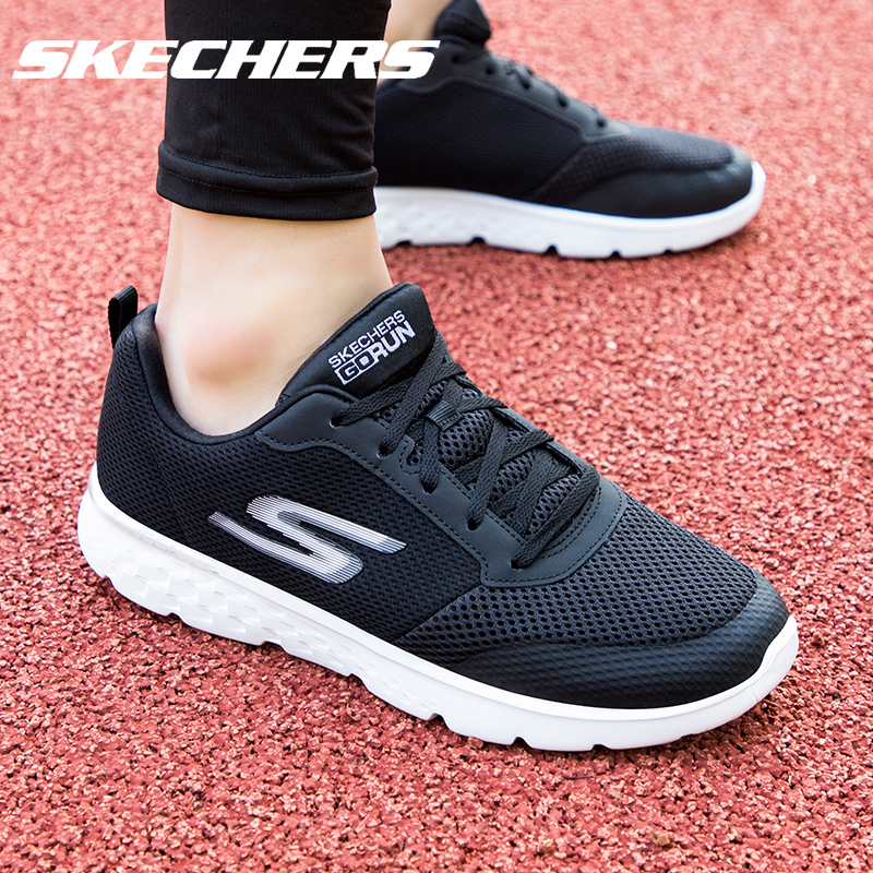 Skechers斯凯奇男鞋运动鞋2024夏季官方旗舰店网面透气正品跑步鞋-图2