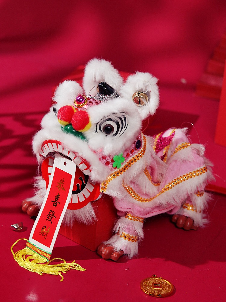 提线木偶中国风小人布袋提线木偶玩具娃娃扯线木偶醒狮提线木偶 - 图0