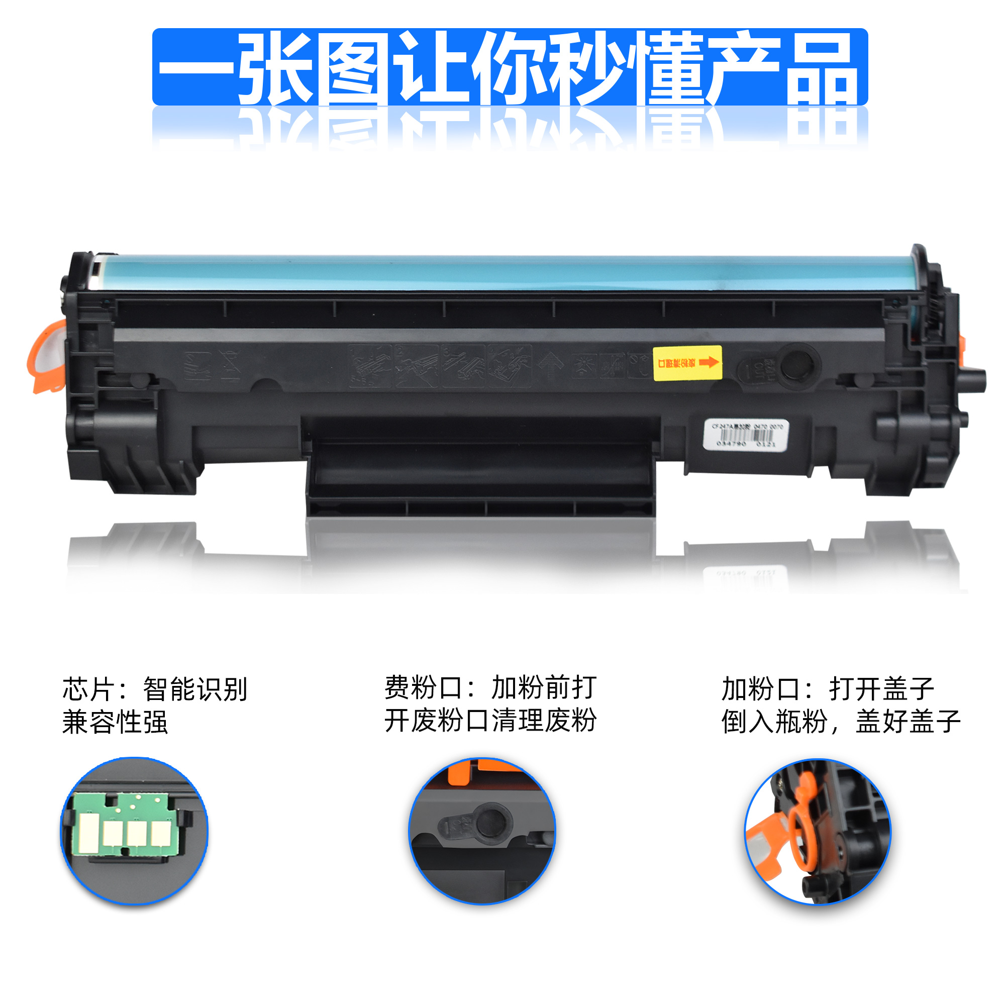 适用惠普W1460A硒鼓MFP 3104dn 3104dw 3104fdw 3104fdn打印机粉盒3004d 3004dn 3004dw墨盒146A碳粉盒 - 图2