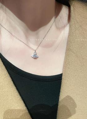 高品质土星满钻轻奢项链