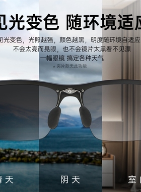 智能变色偏光镜开车钓鱼运动