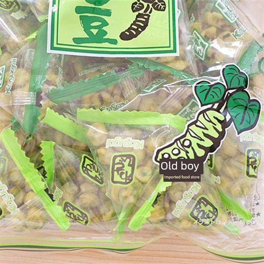 包邮现货日本零食品春日井大包膨化芥末J味豆蚕豆青豆混合芥末味
