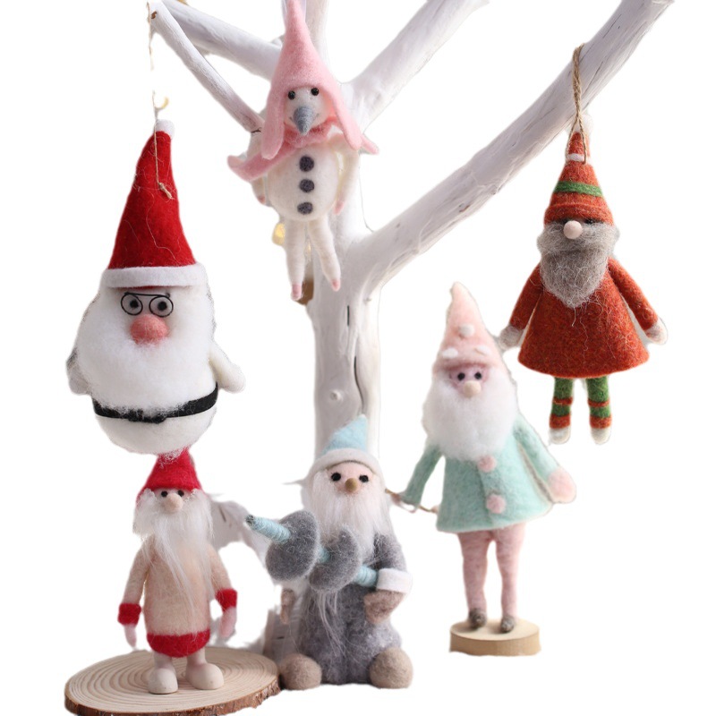 亚马逊圣诞老人布置场景创意玩偶圣诞树挂件装饰品道具配饰 - 图2