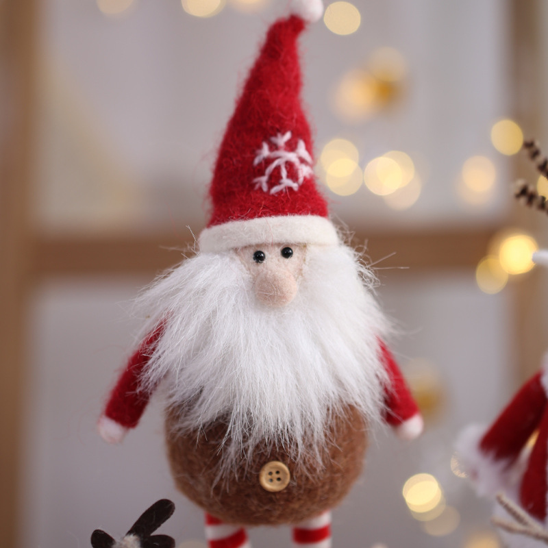 亚马逊圣诞老人布置场景创意玩偶圣诞树挂件装饰品道具配饰 - 图0