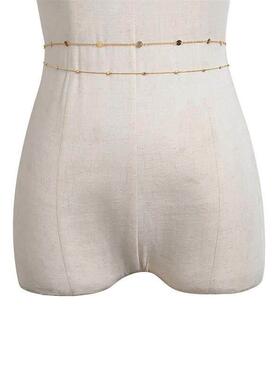 Sexy Vintage Aesthetic Belly Chain Thin Beads Link Body Chai