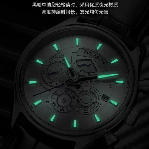 Водонепроницаемые кварцевые механические мужские часы, подходит для подростков