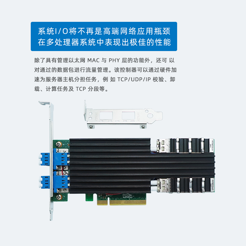 LR-LINK 联瑞PCI-ex8 万兆网卡双光口10G服务器Bypass网卡 基于82599芯片 LRES1022PF-BP-SR - 图1