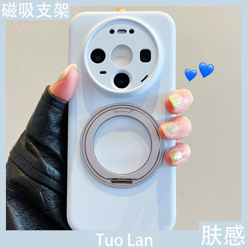 拓岚 新款全包支点壳mate80适用华为mate60pro+手机壳mate80promax液态硅胶mate70pro磁吸360度旋转支架情侣 - 图0