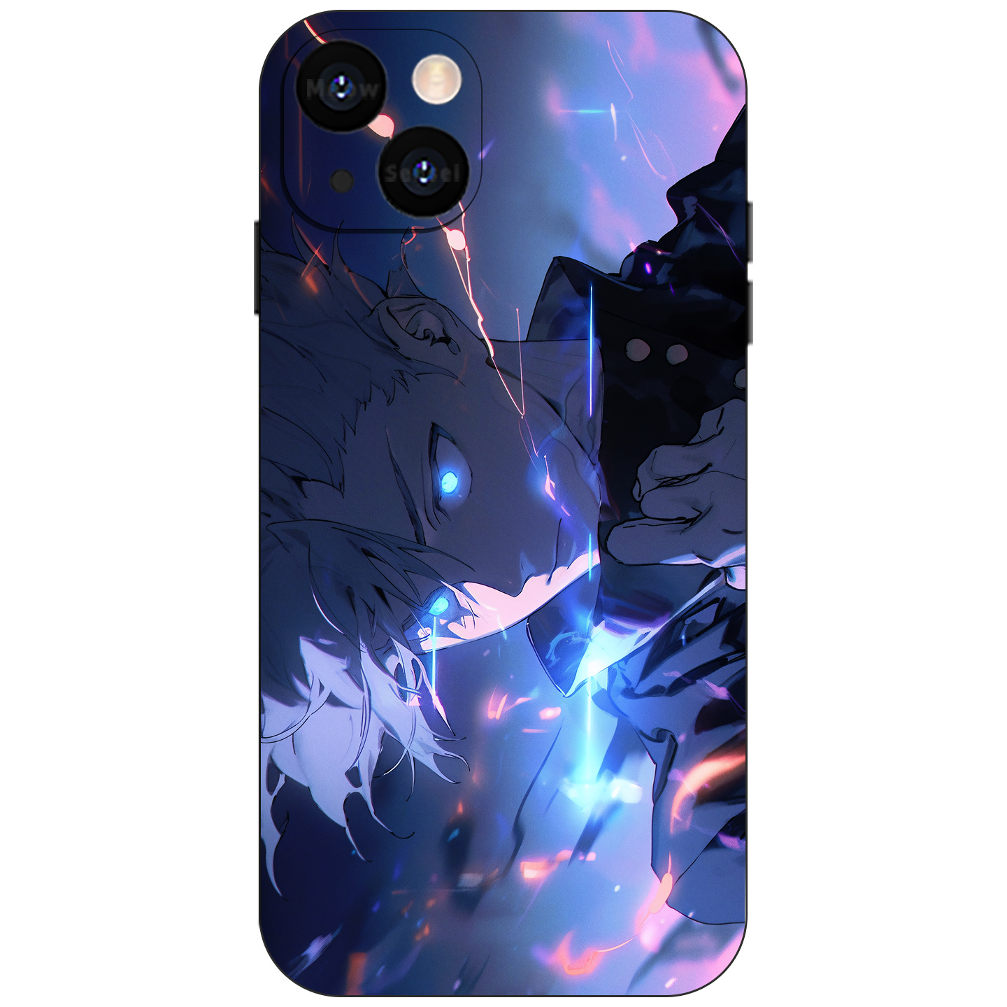 五条悟咒术回战手机壳适用于苹果16小米15华为Air动漫艺术VIVO液态硅胶14红米K80透明OPPO磁吸iPhone17ProMax - 图3