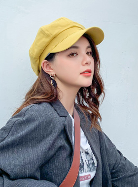 贝雷帽女夏季贝雷帽子女韩版潮春秋薄款透气英伦复古日系百搭