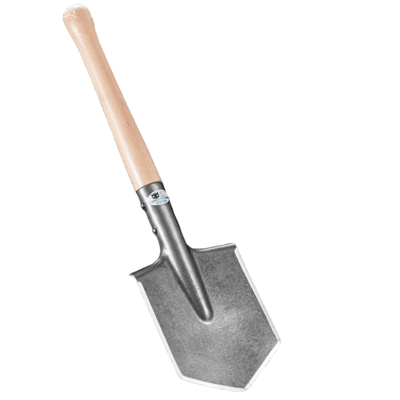 日本金字锹高频淬火锰钢青钢木手柄铁锹露营铲工兵铲锰钢加厚 - 图3
