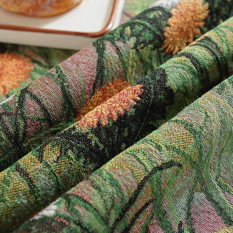 桌布美式乡村加密提花圆形茶几布秋天轻奢台布,淘宝优惠券,粉丝福利购,淘宝优惠卷