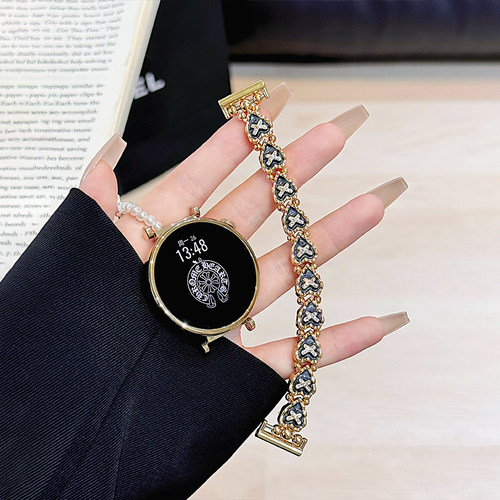 适用华为GT6表带GT5克罗心GT4手表带watchgt5pro手链式弹力绳GT3爱心蝴蝶女款watch4女士GT2E夏季watch3链条 - 图3