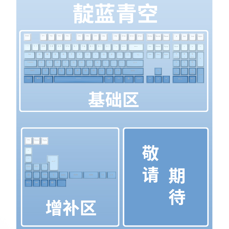 et机械键盘渐变键帽正刻客制化PBT透光字符MAD高度68/87/98/108/-图1