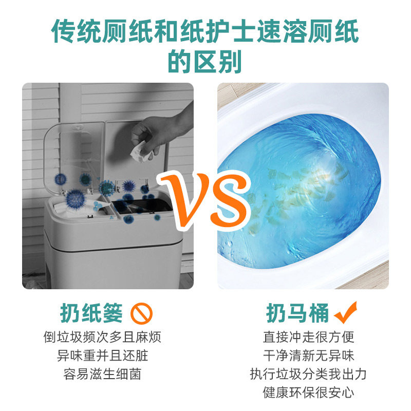 护士速溶卷纸巾家用实惠装整箱厕纸 若禺家居卷筒纸