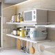 Punch-free kitchen storage rack partition