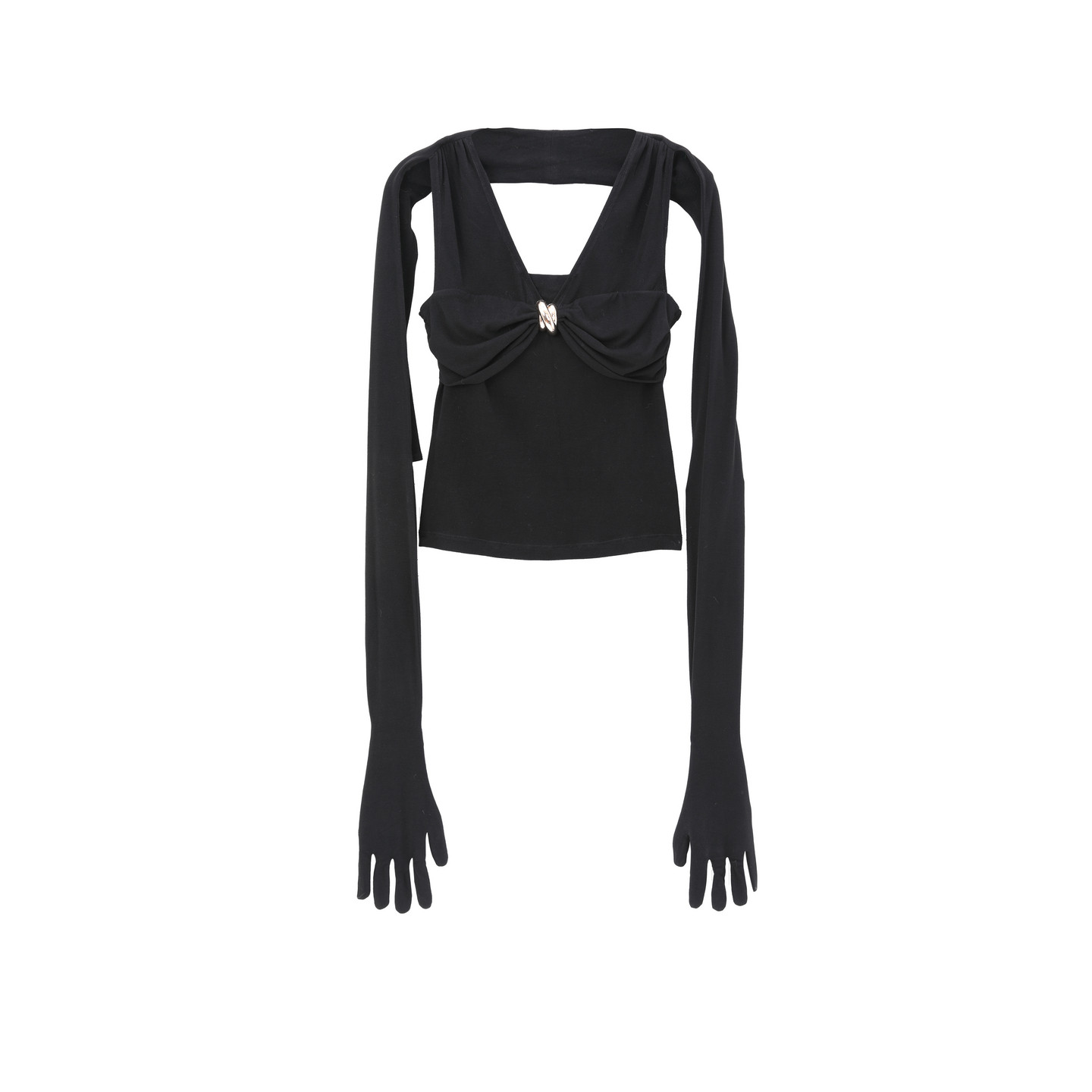 REVAN芮范设计师款露背扭结手套袖单衣RL90801235,淘宝优惠券,粉丝福利购,淘宝优惠卷