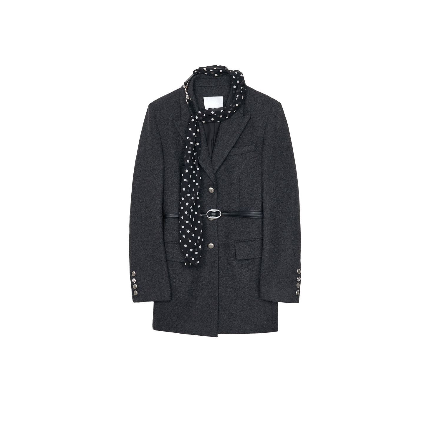 REVAN芮范设计师款波点丝巾毛呢连衣裙RL91101131,淘宝优惠券,粉丝福利购,淘宝优惠卷