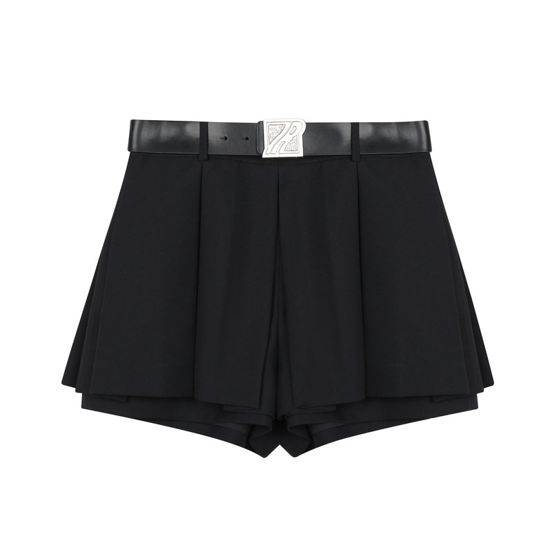 revan芮范2022秋季新品学院皮带裤 REVAN半身裙