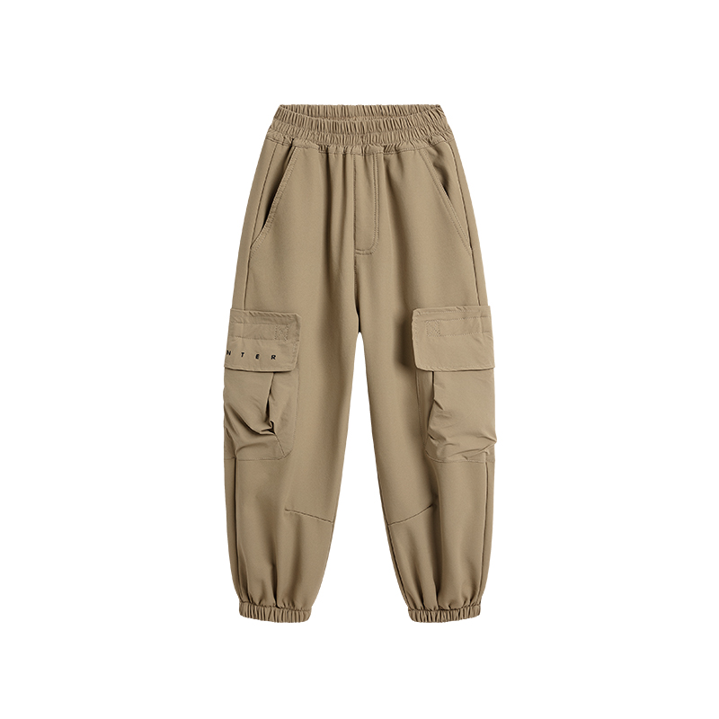 redcopper童装男女童2024新款儿童冬季裤子工装裤加绒束脚休闲裤