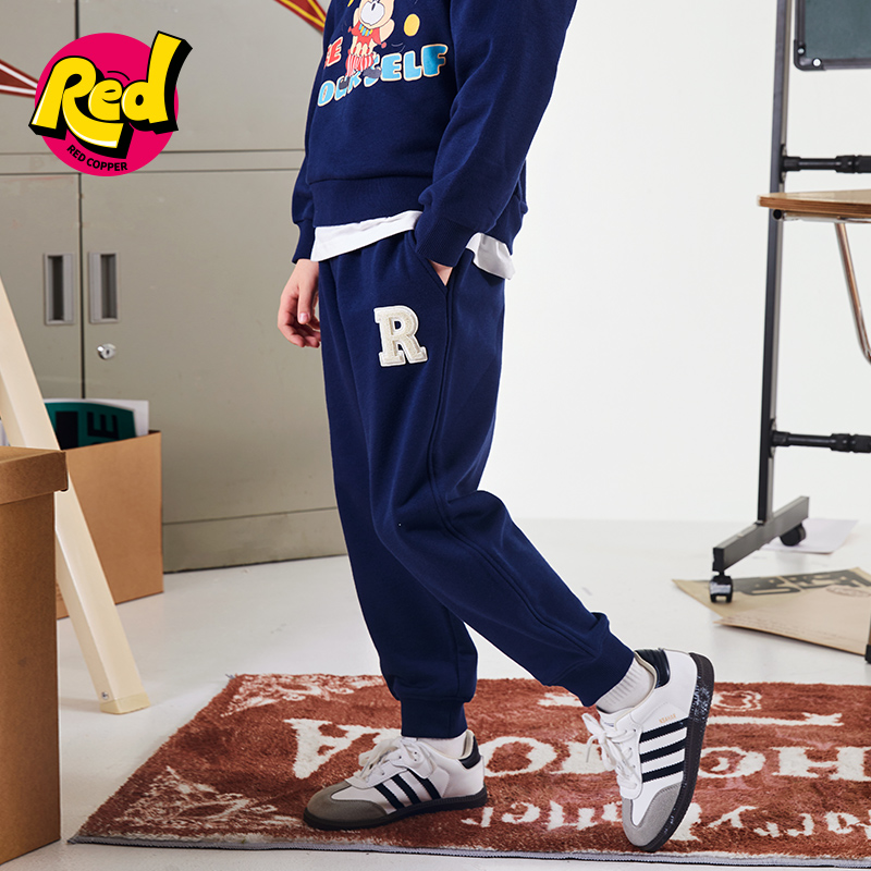 redcopper童装儿童2025新款春秋季裤子运动裤女童男童休闲裤卫裤