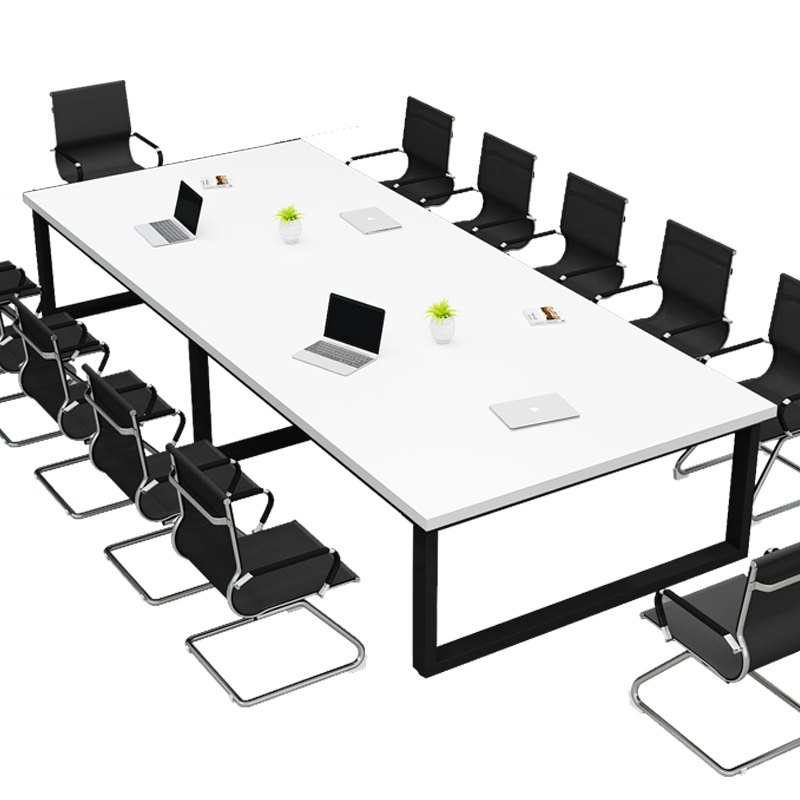 会议桌长条桌办公桌椅组合简约现代长方形桌子工作台办公室洽谈桌