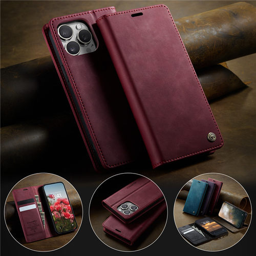 适用装咭电话套iphone 16pro苹果15Pro手机壳ip12/13插卡14plus手機零钱包16e高档11皮套带卡包leather cover - 图1