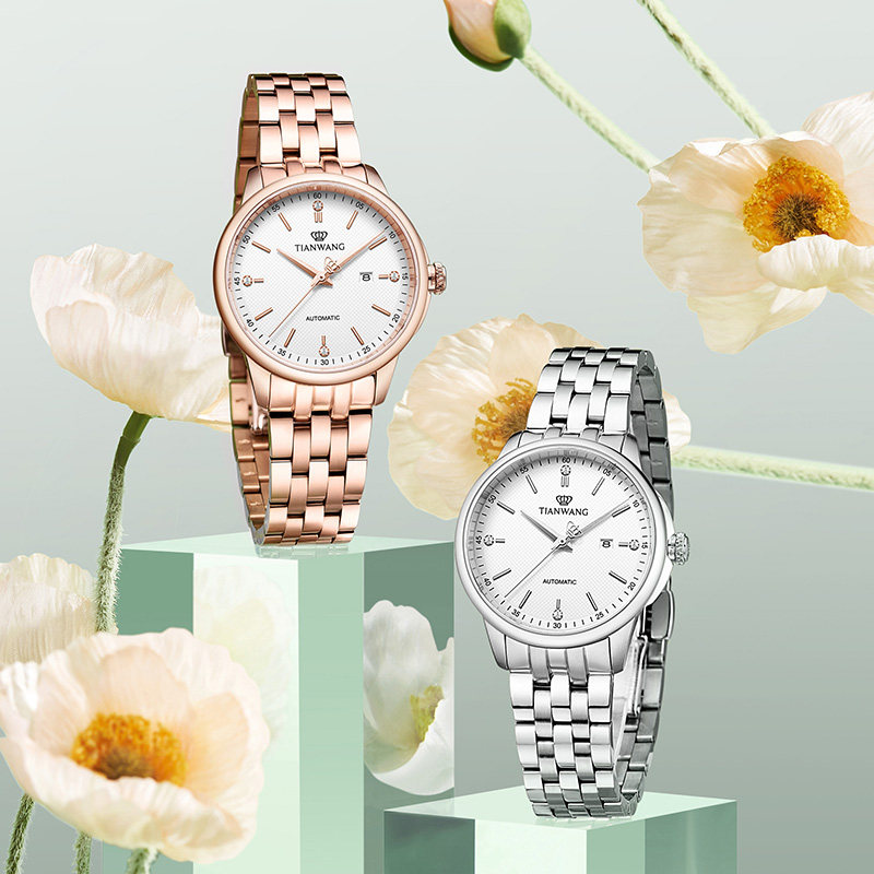 【专柜直发】天王表手表男新品情侣表钢带机械表女表顺丰51172