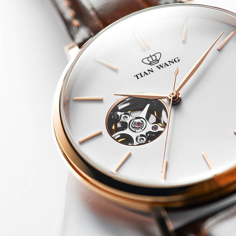 男官方正品镂空礼物顺丰5992天王表 天王深圳国产腕表