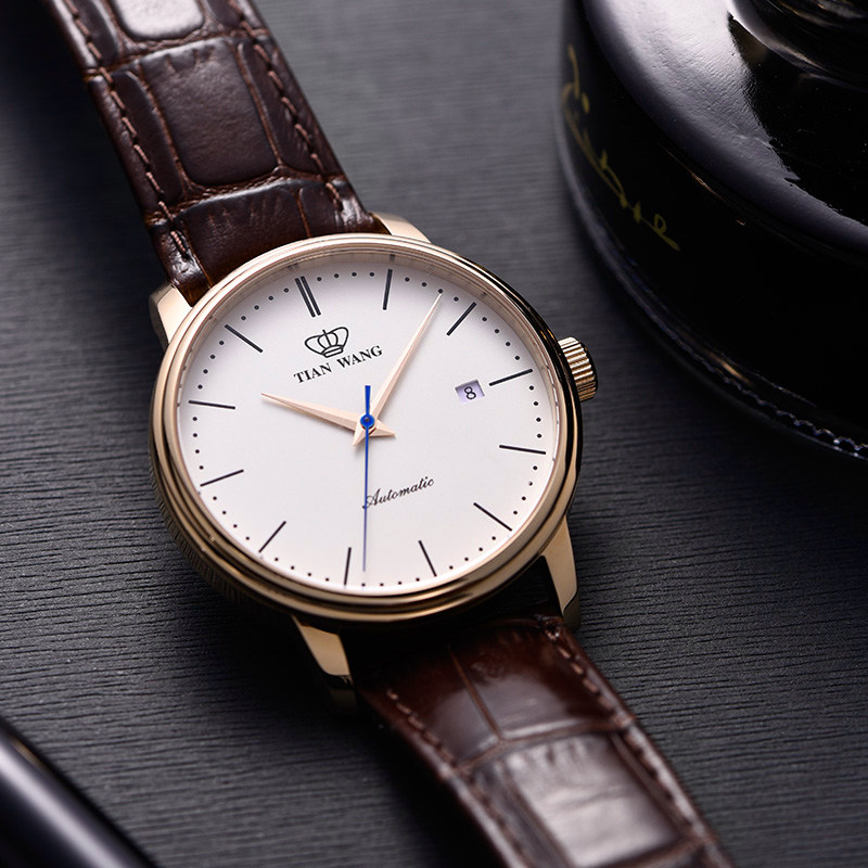 正品男时尚顺丰节日礼物5914天王表 天王深圳国产腕表