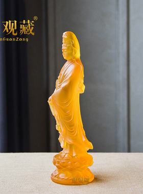 小佛像观音菩萨树脂保平安佛堂