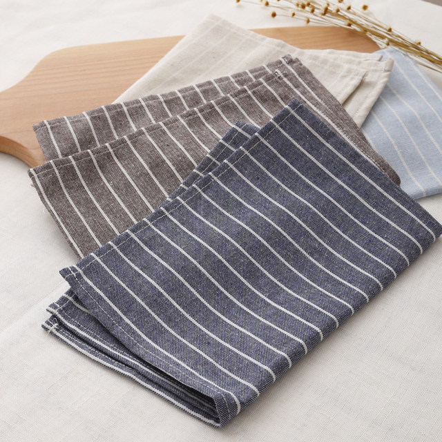 Simple Japanese cotton and linen pose background fabric placemat