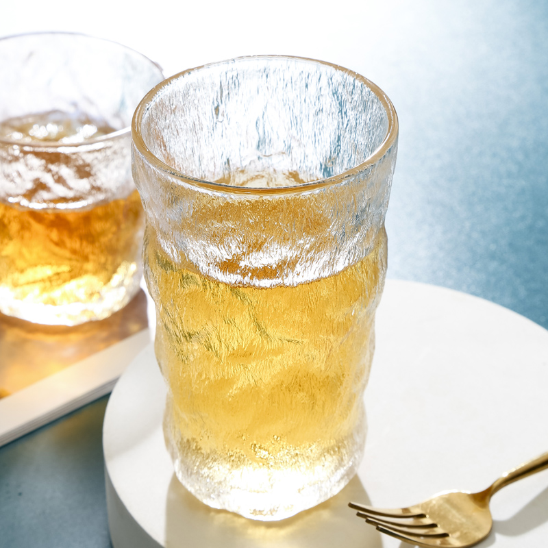 包邮 创意玻璃杯ins高颜值杯子家用牛奶杯树纹冰川杯咖啡啤酒杯子,淘宝优惠券,粉丝福利购,淘宝优惠卷