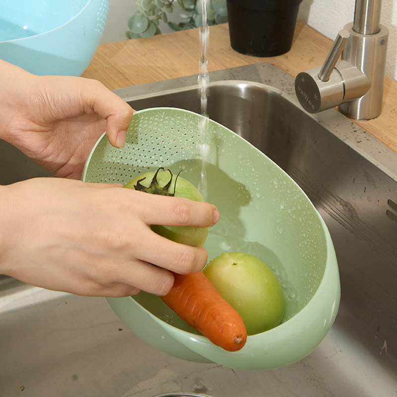 厨房淘米器洗米筛沥水篮家用多功能加厚淘米盆塑料过滤洗菜果蔬篮,淘宝优惠券,粉丝福利购,淘宝优惠卷