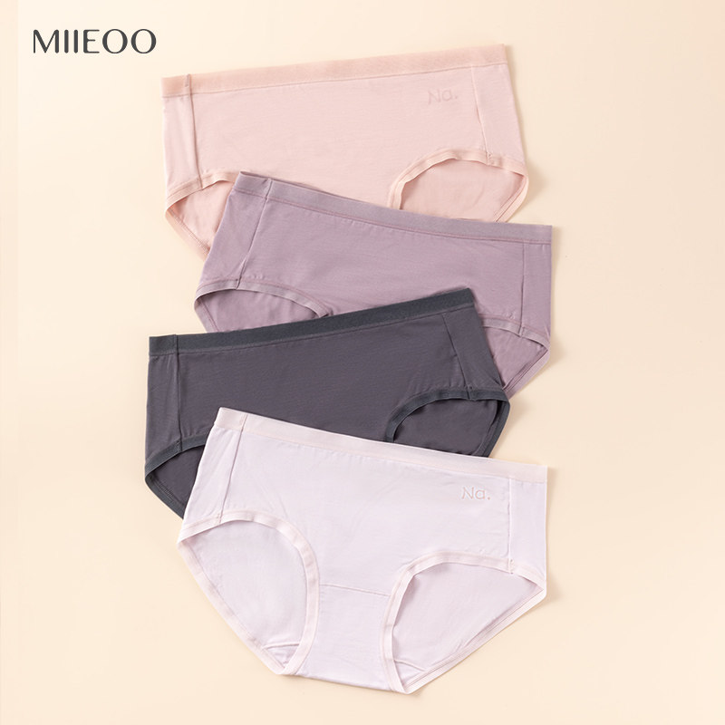 秘语女士莫代尔舒适透气性感透短裤 秘语内衣女三角裤