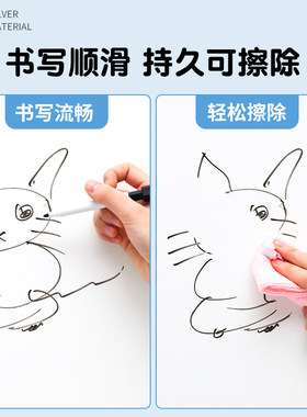 静电吸附白板墙贴可移除擦写贴纸