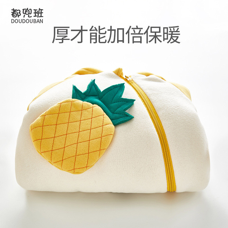新生婴儿冬装男女宝宝超萌连体衣 都兜班童装连身衣/爬服/哈衣