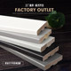 Minimalist cream style waterproof painted solid wood skirting