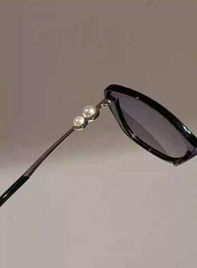 小香风偏光眼镜珍珠腿太阳墨镜