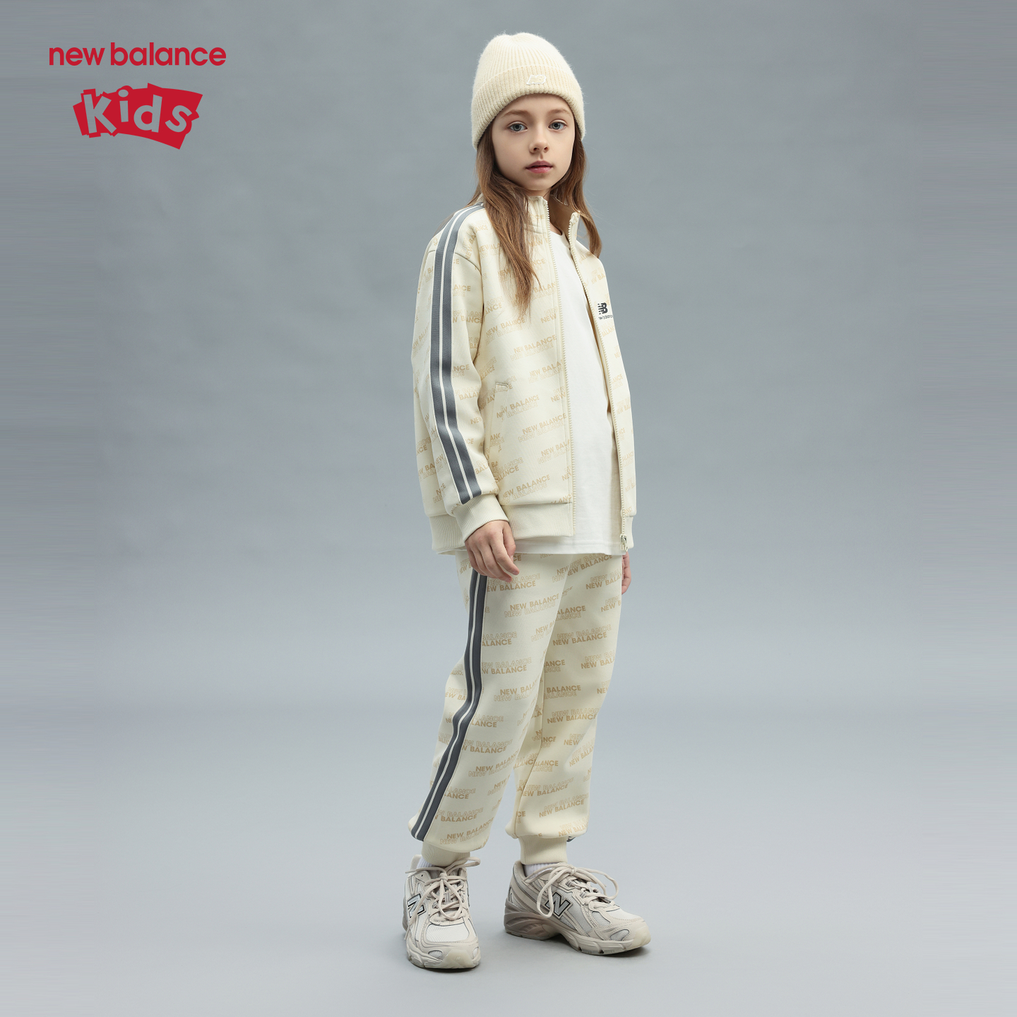 New Balance nb童装男女儿童2025新款春秋休闲运动套装ND2VF3Z023 - 图0