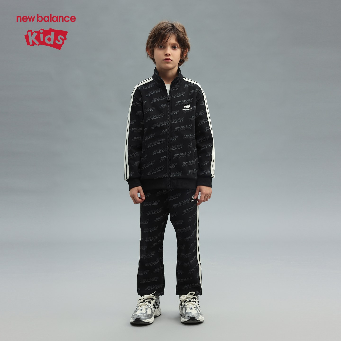 New Balance nb童装男女儿童2025新款春秋休闲运动套装ND2VF3Z023 - 图2