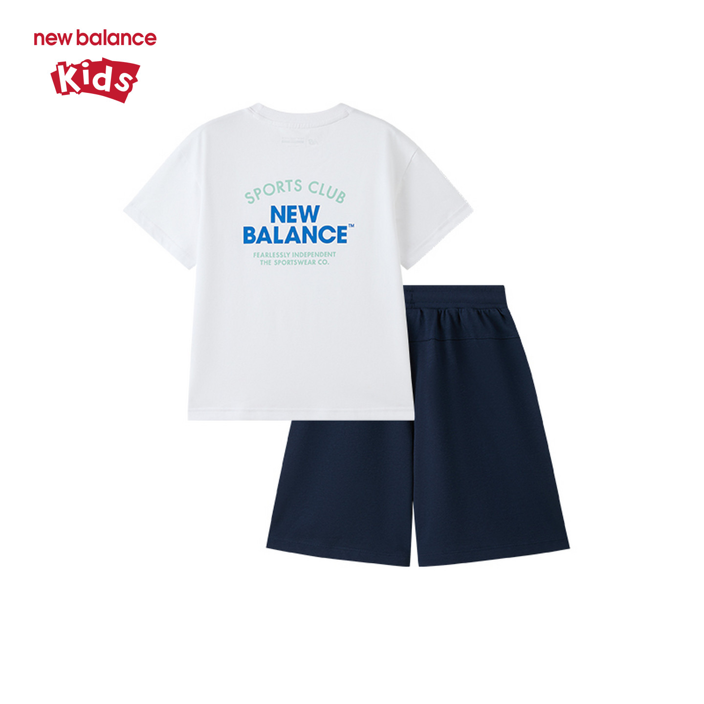【凉感】New Balance nb童装男女26年新款T恤短裤套装ND2SG62133,淘宝优惠券,粉丝福利购,淘宝优惠卷