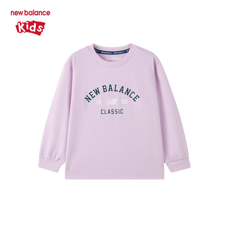 【凉感】New Balance nb童装男女儿童春秋透气长袖T恤ND7DF3E103,淘宝优惠券,粉丝福利购,淘宝优惠卷