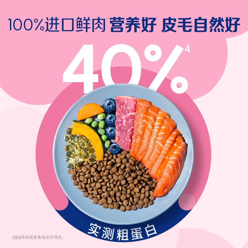 [官方旗舰店]素力高猫粮成猫鲜肉营养美毛版金素进口全价猫粮3磅-图1