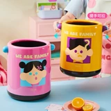 诺室 Домашнее милое мусорное ведро для гостиной для домашнего использования подходит для мужчин и женщин, детская большая система хранения