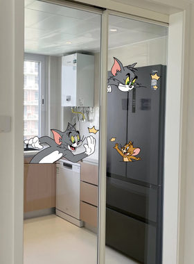 阳台卫生间厨房猫和老鼠装饰贴画