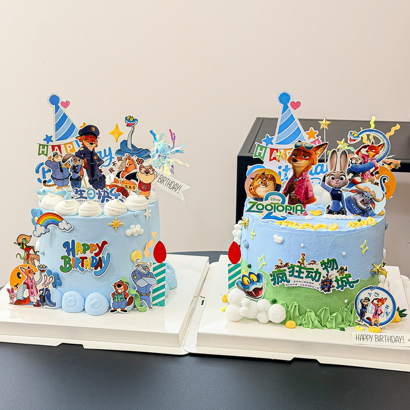 网红疯狂动物城儿童生日蛋糕装饰原创尼克狐狸朱迪兔子盖瑞蛇插件,淘宝优惠券,粉丝福利购,淘宝优惠卷